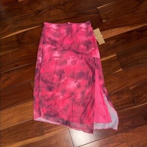 Pink Tie-Dye Women's Skirt